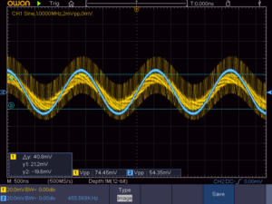 4石スーパーラジオ中間波増幅段1出力波形